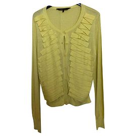 Bcbg Max Azria Yellow Silk Jacket Size S Yellow
