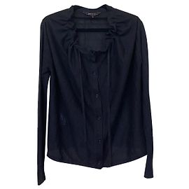 Bcbg Max Azria Black Linen Jacket S Black