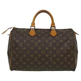 Louis Vuitton-Louis Vuitton Monogram Speedy 35 Hand Bag M41524 LV Auth ep112-Other