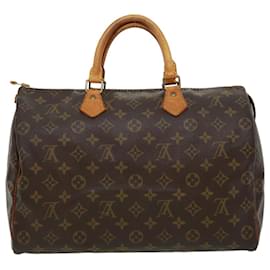 Louis Vuitton-Louis Vuitton Monogram Speedy 35 Hand Bag M41524 LV Auth ep132-Other