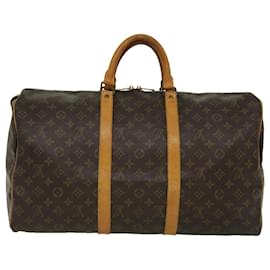 Louis Vuitton-Louis Vuitton Monograma Keepall 50 Boston Bag M41426 LV Auth rd3253-Outro