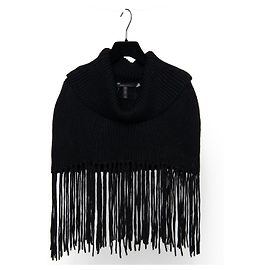 Bcbg Max Azria Alessia Pullover mit Fransen aus Wollmischung Schwarz Schwarz