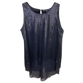 Haut à paillettes scintillant Bcbg Max Azria Noir Noir