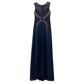 Bcbg Max Azria BCBG Avi Faltenkleid / Maxikleid Schwarz