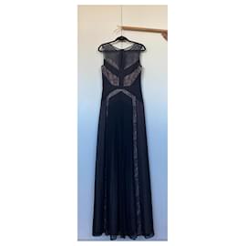 Bcbg Max Azria-BCBG Avi Pleated Gown/ Maxi dress-Black