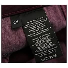J Brand-J Brand Jeans Borgonha Com Revestimento Glitter-Ameixa