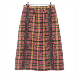 Gucci-*Gucci Tweed Skirt 40 Women's Multicolor-Multiple colors