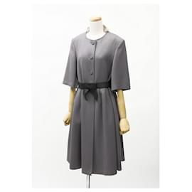 Fendi-*FENDI Fendi Celeria manteau ceinturé taille 40 Ceinture en ruban de décoration en fourrure véritable Made in Italy-Marron,Noir