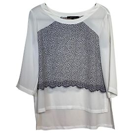 BCBG MAX AZRIA GLORIA OBERTEIL/BLUSE EJJ1N529 Weiß