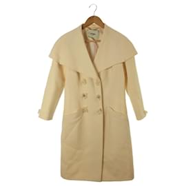 Fendi-* FENDI Coat / 40 / Wool-White
