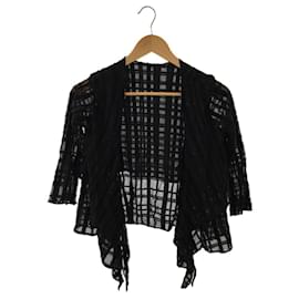 Chanel-*chanel cardigan (thin) / 38 / cotton-Black