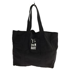 *Y's Wise/Tote Bag/ Canvas/BLK/Plain Black