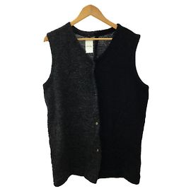 *yohji yamamoto POUR HOMME Knit vest (thin) Black