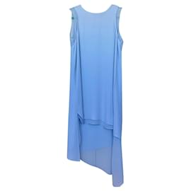 Bcbg Max Azria-BCBGMAXAZRIA Asymmetric Lainey Dress High Low-Light blue