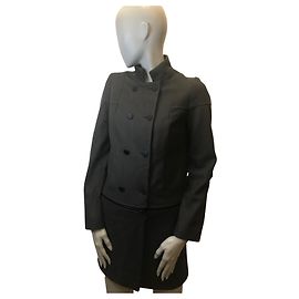 Mantel 2 DE 1 Wolle und Kaschmir Les Petites Khaki