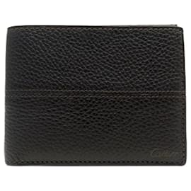 Cartier-NEW CARTIER L WALLET3001263 SELLIER BROWN GRAINED LEATHER WALLET BOX-Brown