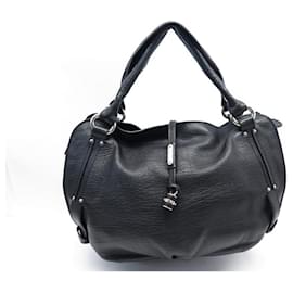 Céline-CELINE BITTERSWEET SHOULDER BAG IN BLACK LEATHER HOBO LEATHER PURSE-Black