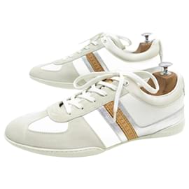 Louis Vuitton-NEW LOUIS VUITTON sneakers SHOES 7.5 41.5 SUEDE AND WHITE LEATHER SNEAKERS-White