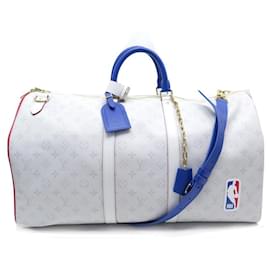 Louis Vuitton-NEW LOUIS VUITTON sneakers NBA KEEPALL TRAVEL BAG 55 ANTARTICA SHOULDER BAG-Grey