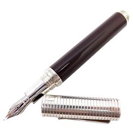 Autre Marque FOUNTAIN PEN MONTEGRAPPA ESPRESSIONE DUETTO IN SILVER & LACQUER FOUNTAIN PEN Silvery