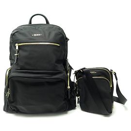 NEW TUMI CARSON BACKPACK 109963 + RUMA POUCH 109993 DORE BACKPACK BAG Black