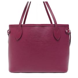 Louis Vuitton-NEUF SAC A MAIN LOUIS VUITTON NEVERFULL PM 118LV32 CUIR EPI FRAMBOISE BAG-Fuschia