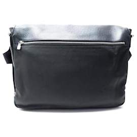 Louis Vuitton-SAC SACOCHE LOUIS VUITTON DERSOU EN CUIR TAIGA BANDOULIERE MESSENGER BAG-Noir