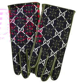 Autre Marque-Gucci GG gloves-Red