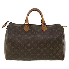 Louis Vuitton-Louis Vuitton Monogram Speedy 35 Hand Bag M41524 LV Auth jk2841-Other