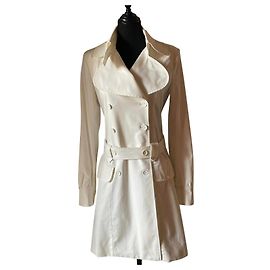 Patrizia Pepe cream white trench coat White