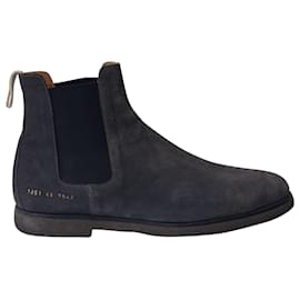 Autre Marque-Common Projects Chelsea Boots in Dark Grey Suede-Grey