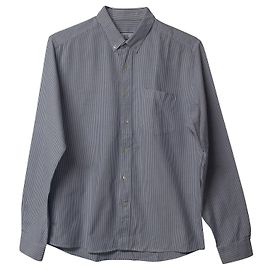 Camicia a Righe Ami Paris in Cotone Grigio Grigio