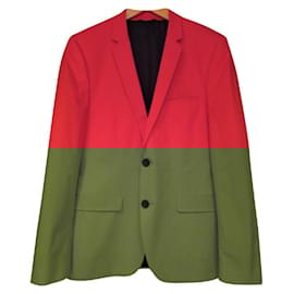 Hugo Boss-Red cotton blazer-Red