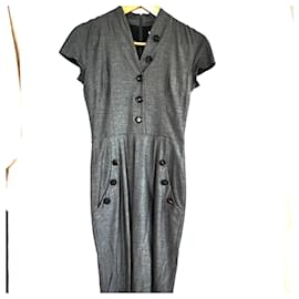 Christian Dior-Midi dress-Grey