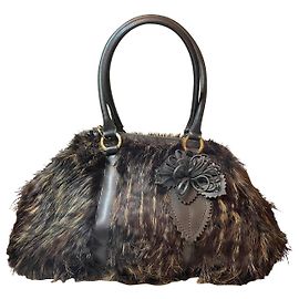 Borsa ecopelliccia marrone Blumarine Marrone