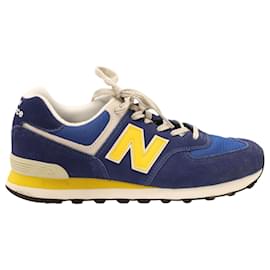 New Balance-New Balance 574 Sneakers in Blue Suede-Blue