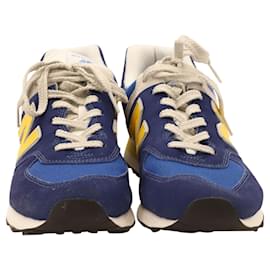 New Balance-New Balance 574 Sneakers in Blue Suede-Blue