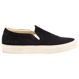 Autre Marque-Common Projects Slip On Sneakers in Black Suede-Black