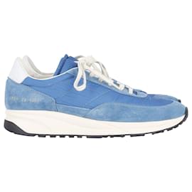 Autre Marque-Common Projects Track Klassische Ripstop-Sneakers aus blauem Leder und Wildleder-Blau