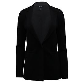 Theory Etiennette Blazer in Black Wool  Black