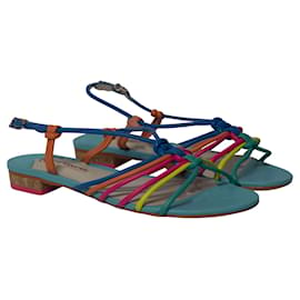 Sophia webster-Sophia Webster Rainbow Strappy Sandals in Multicolor Leather-Multiple colors