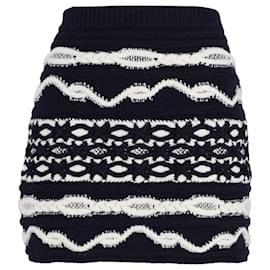 Chanel-Chanel Knitted Mini Skirt in Multicolor Wool-Multiple colors