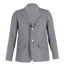 APC Herringbone Blazer in Grey Cotton Grey