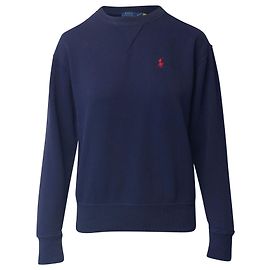 Polo Ralph Lauren Moletom com logotipo bordado em algodão azul marinho Azul Azul marinho