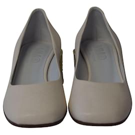 Maison Martin Margiela-Sapatos de salto Lata Maison Margiela em couro branco-Branco