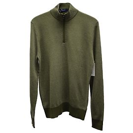 Loro Piana Roadster Pullover aus grünem Kaschmir Grün