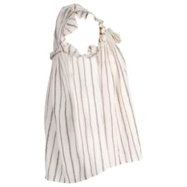 Ulla Johnson-Ulla Johnson Striped Bria Top in Cream Cotton-White,Cream