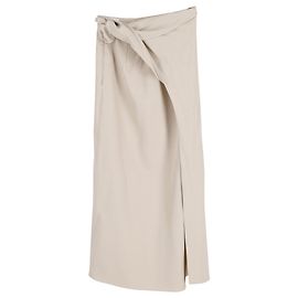 Max Mara Maxmara Midi Skirt in Beige Wool Beige