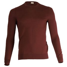 Acne Studios Clissold Feinstrickpullover aus brauner Merinowolle Braun