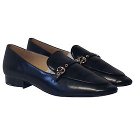 Coach Mocassins Isabel en Cuir Noir Noir